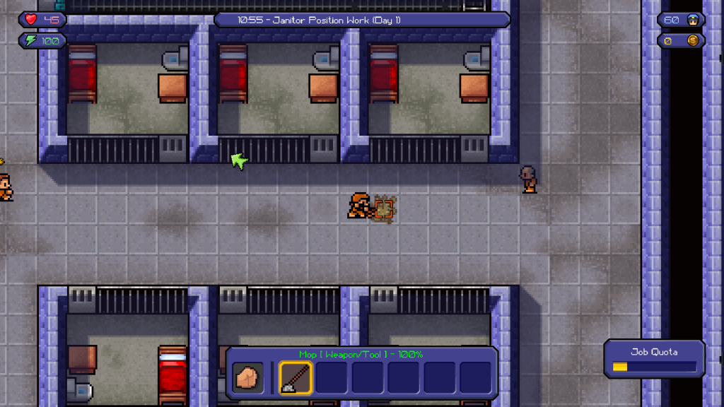 Janitor job.