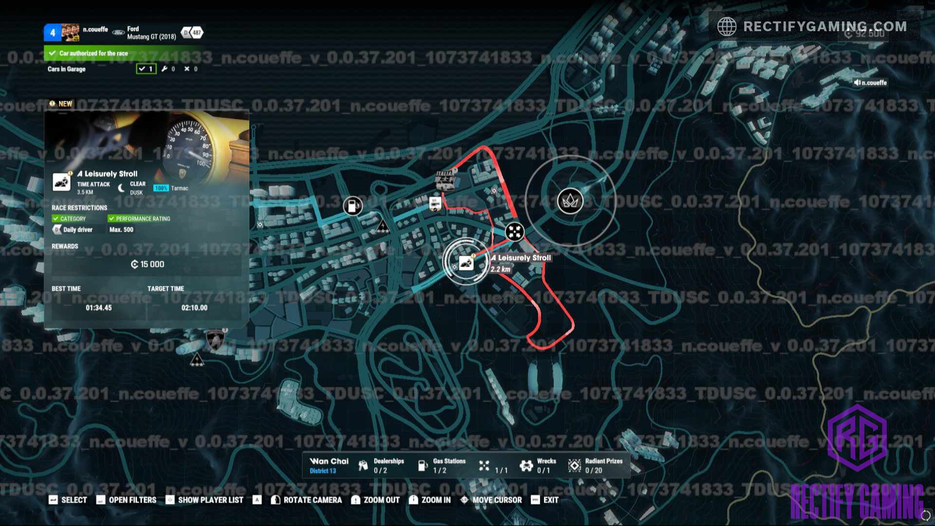 An Early Look At The Map In Test Drive Unlimited Solar Crown Rectify