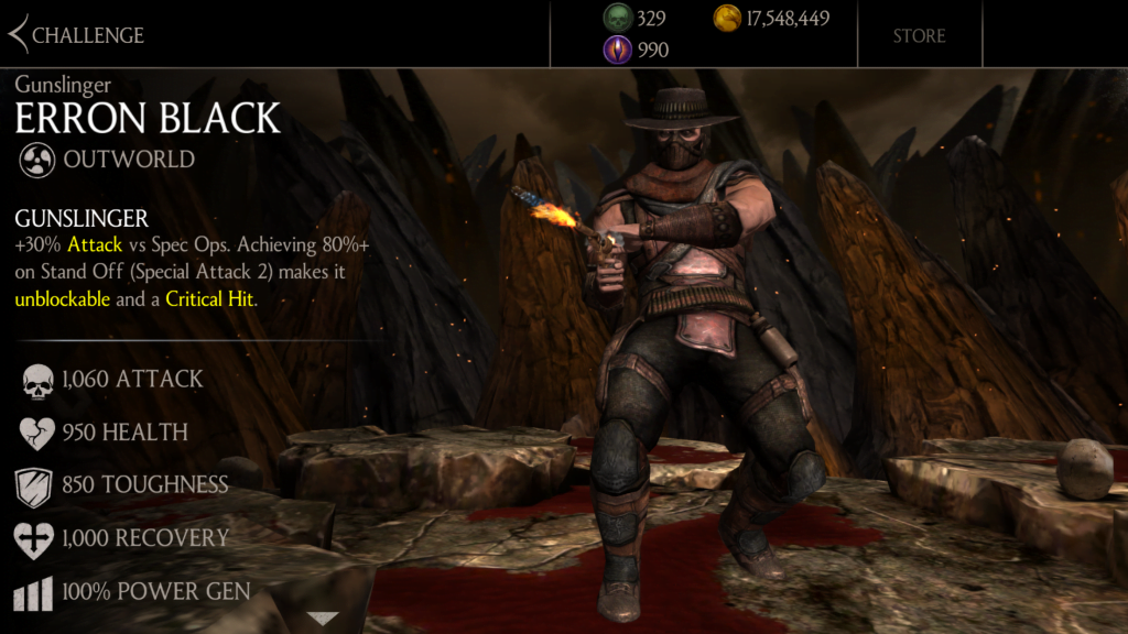 Erron Black stats