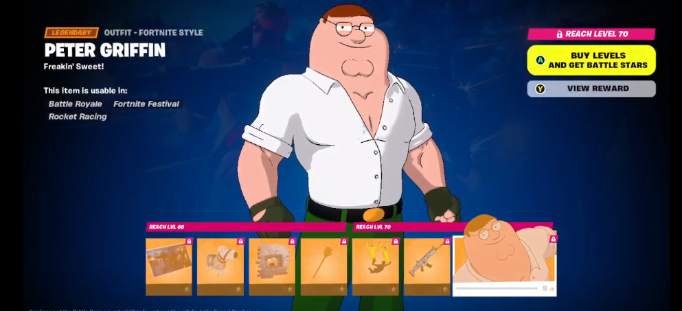 peter griffin fortnite battle pass