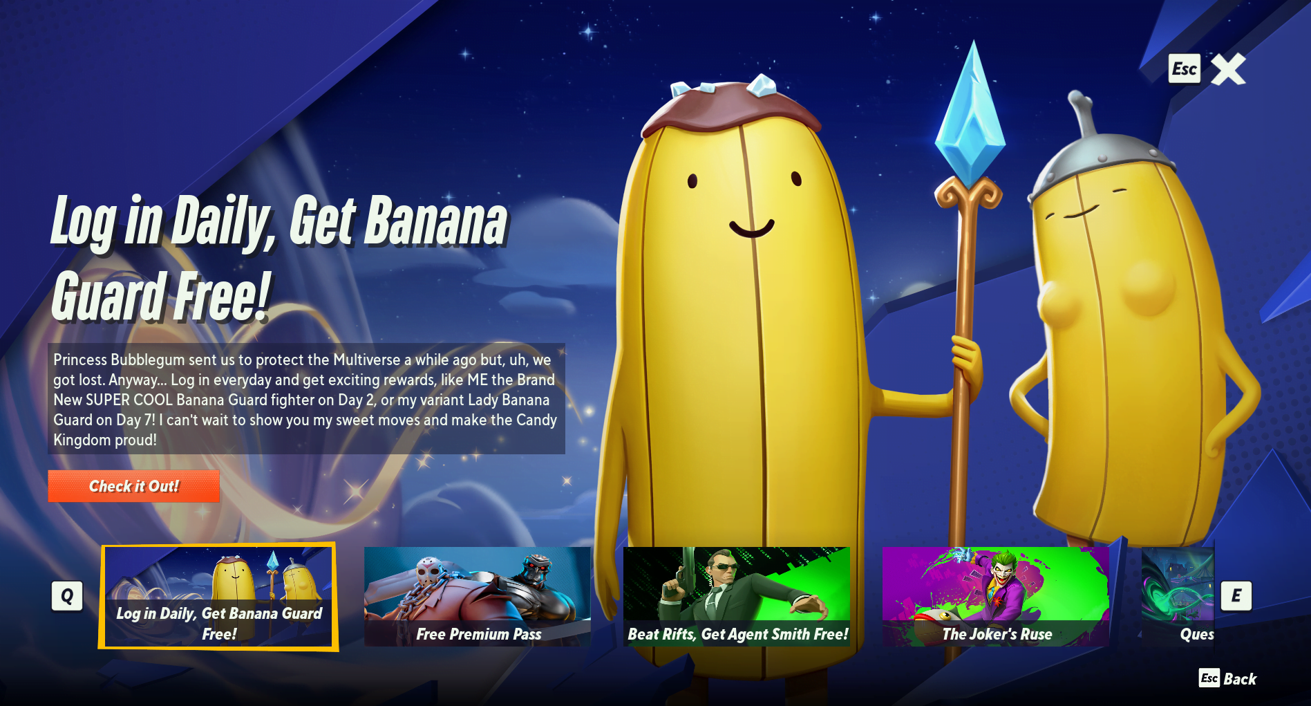 unlock banana guard in multiversus