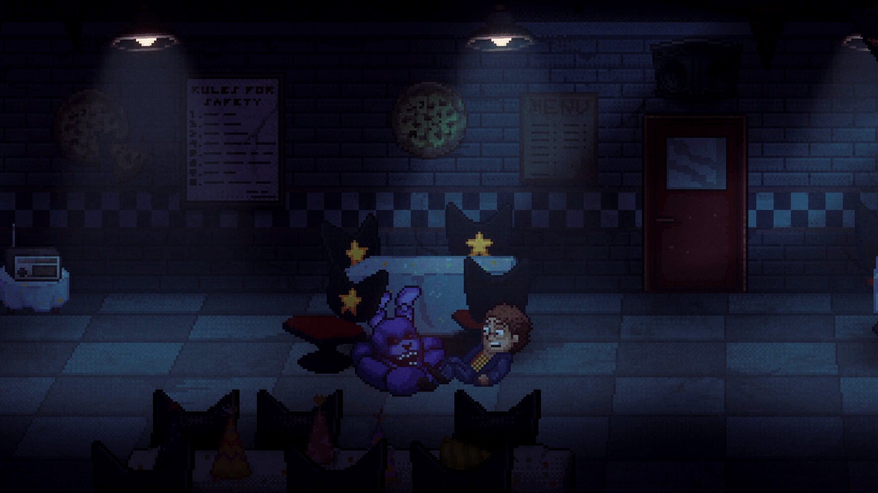 fnaf into the pit review