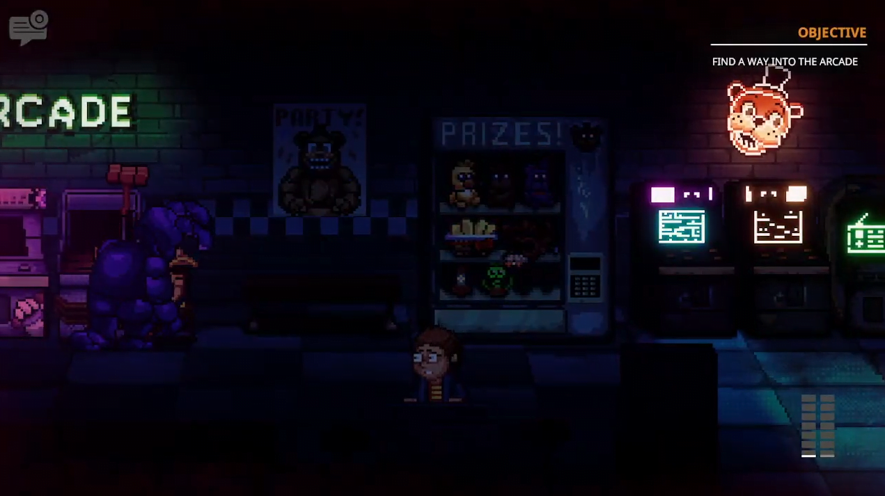 fnaf into the pit lure the rabbit out of arcade