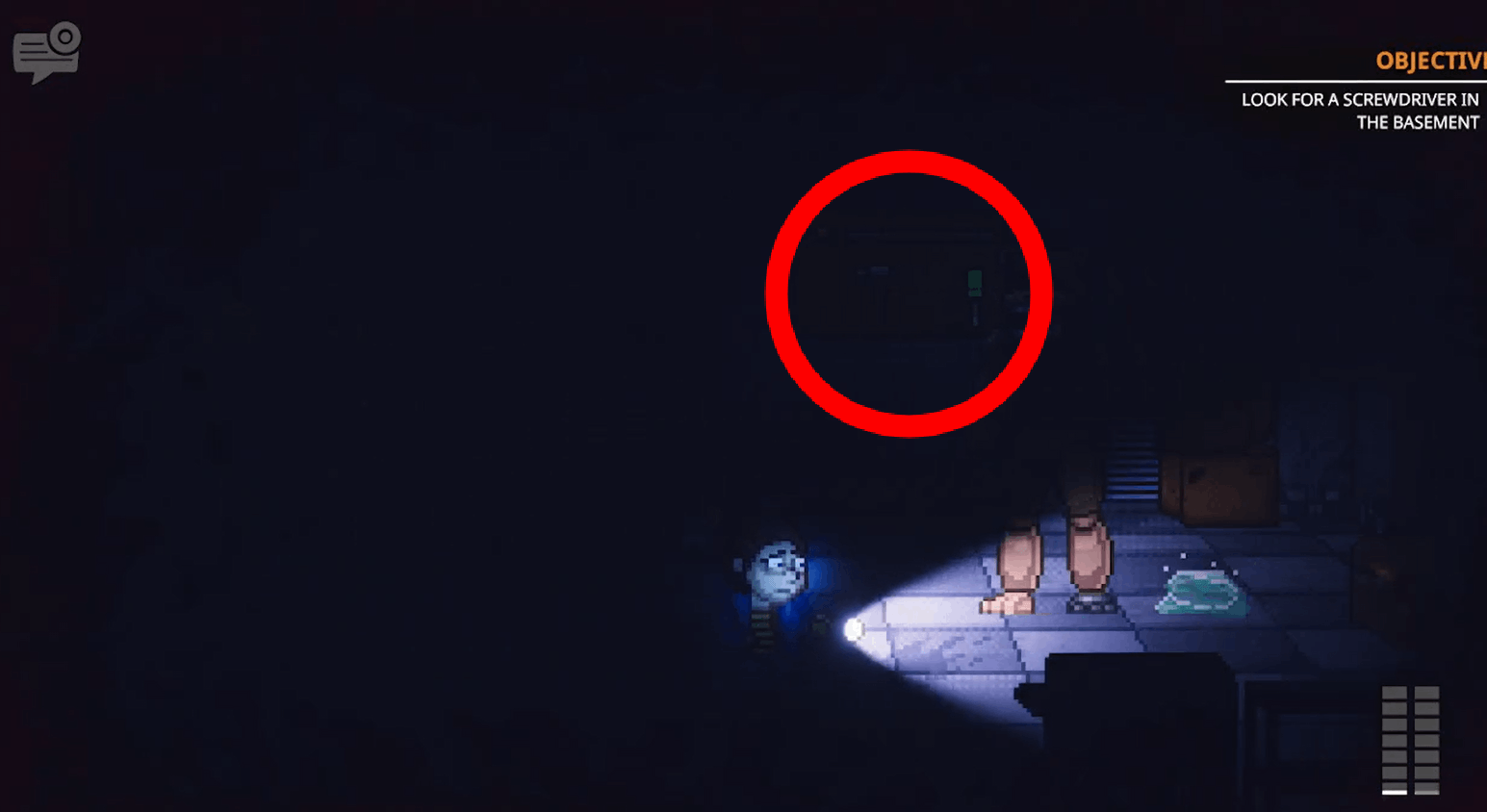 fnaf into the pit screwdriver