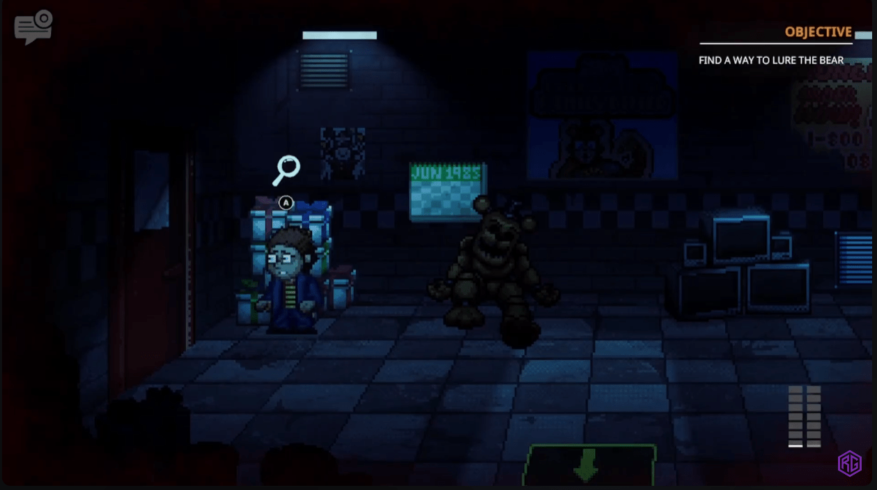 fnaf into the pit walkthrough night four