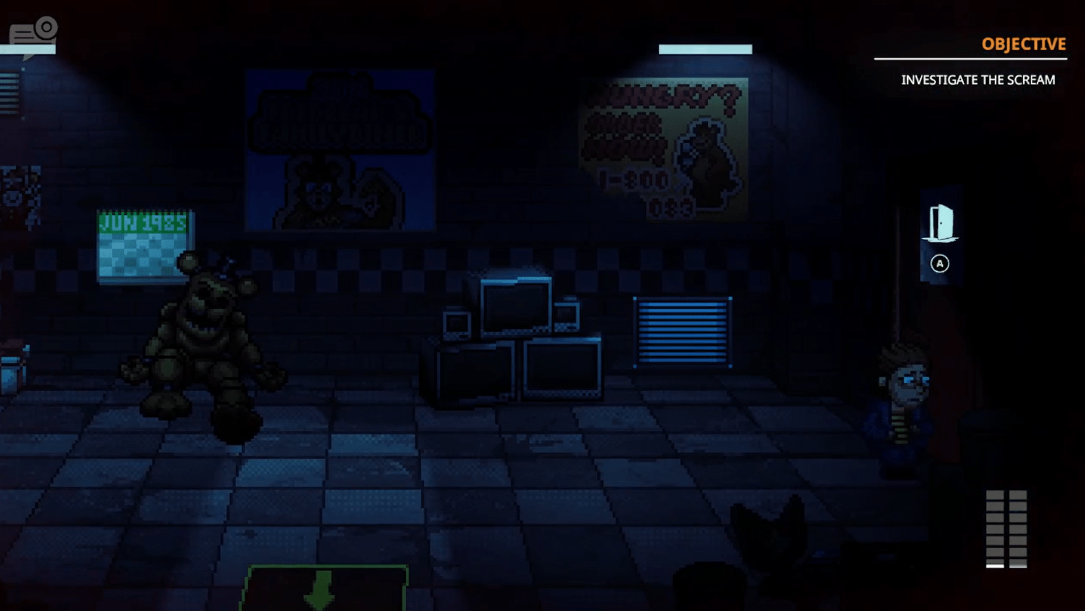 fnaf into the pit walkthrough night four