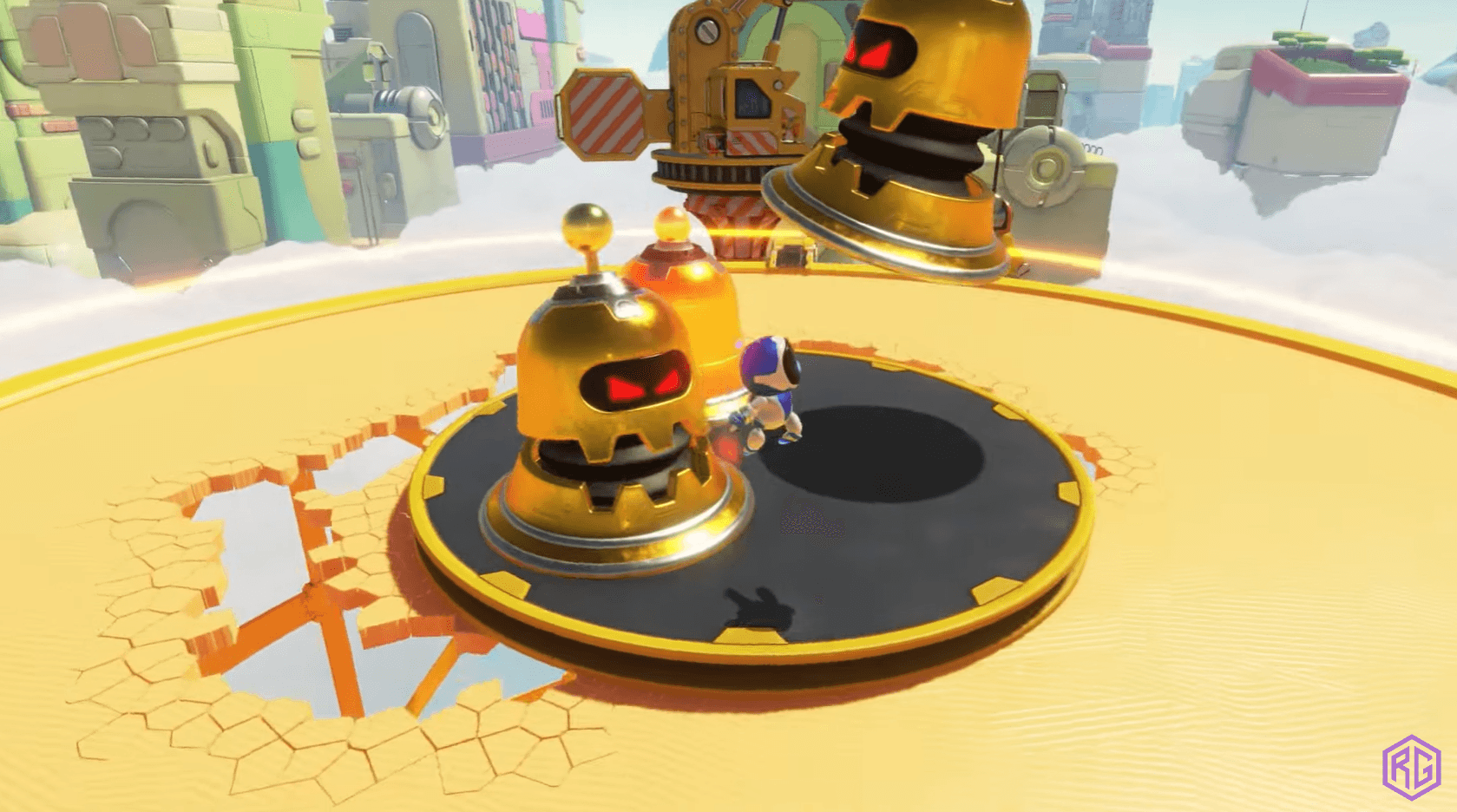 astro bot how to complete crumble rumble 3