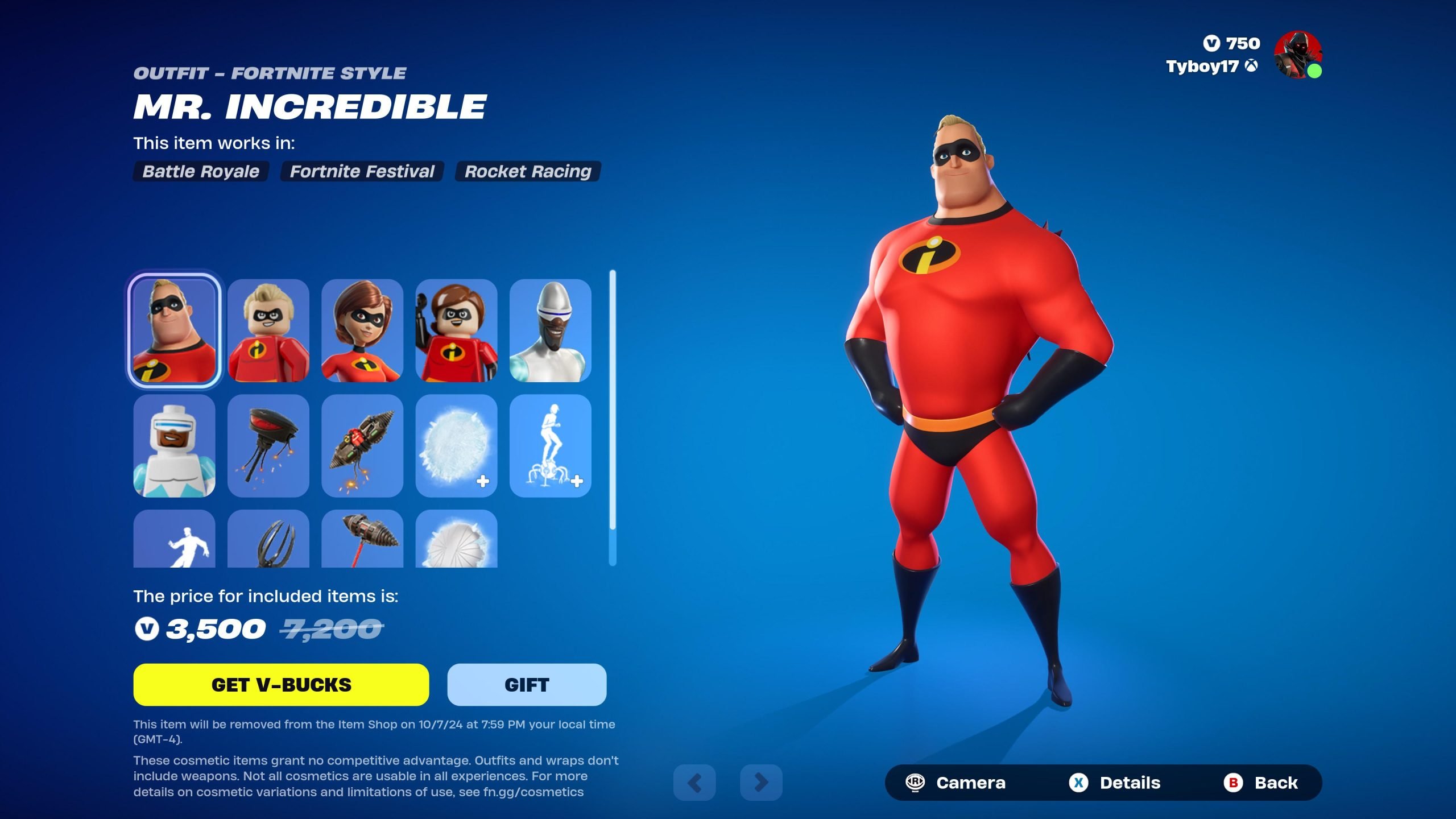 The Incredibles Fortnite Shop