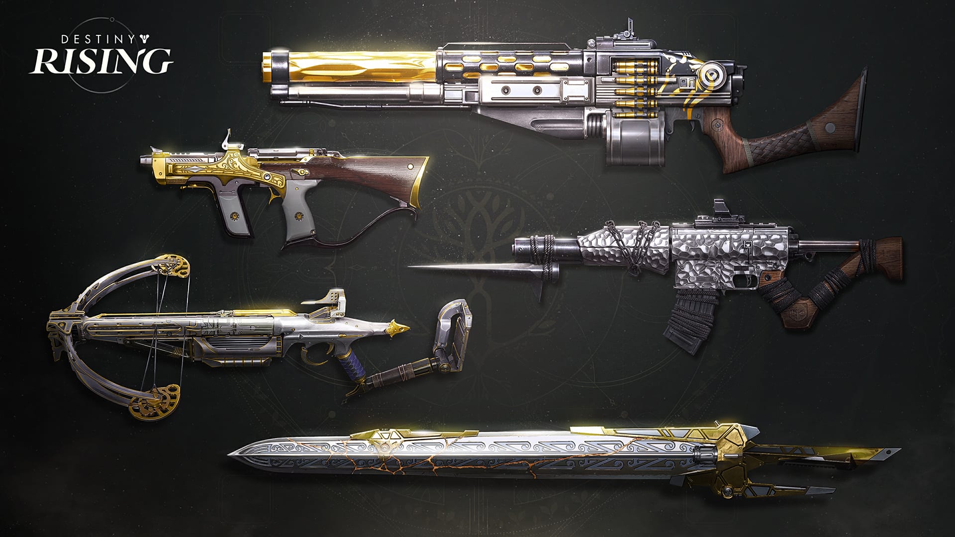 destiny rising exotic weapons