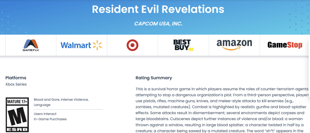 resident evil revelations