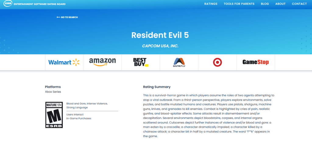 resident evil 5 xbox series