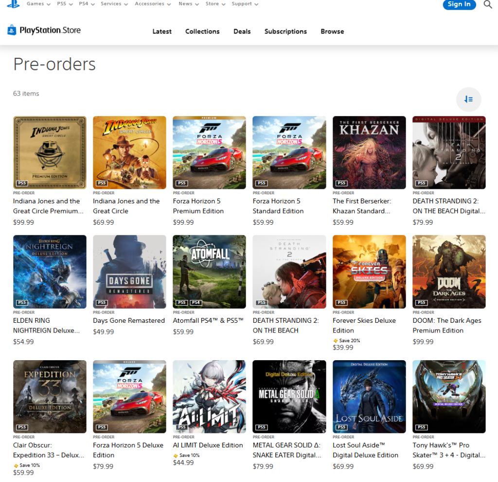 xbox games ps store